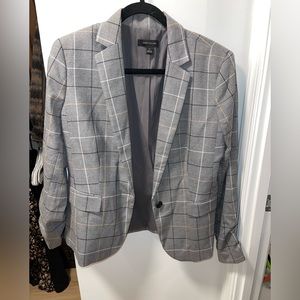 Ann Taylor Plaid Blazer